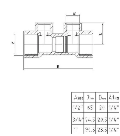 Diamantový zpětný ventil proti znečištění 1/2" Art.7-1/2