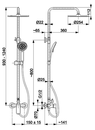 Sprchové armatury KFA Agat s chromovou sprchovou baterií 4426-910-00