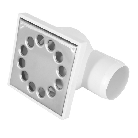 DES Group kanalizační rošt fi50 10x10cm kovová bílá strana