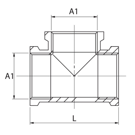 Diamantové tričko 1/2'' chrom RR.453.TRÓJ.15.CH