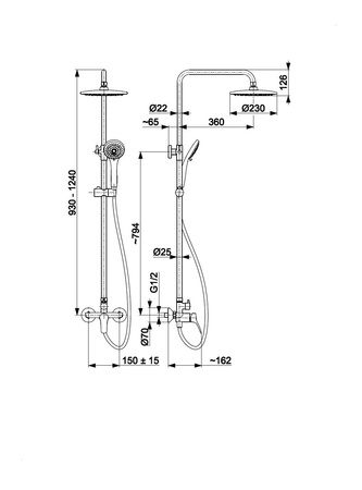 Sprchové armatury KFA Morris s chromovou sprchovou baterií 5246-910-00