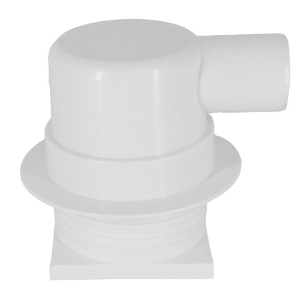 DES Group nastavitelný kanalizační rošt fi50 10x10cm kovová bílá strana