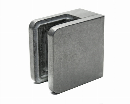 Rovná rukojeť 45x45 mm pro sklo 1,50-10,76 mm surový zamak GC.301.XX.ZM.R