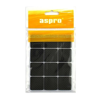 Aspro čtvercové protiskluzové podložky 28x28mm 12 kusů A-40005-04-001