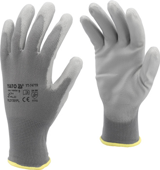 Pracovní rukavice Yato šedé vel. 10 YT-7472