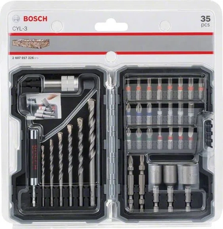 Bosch Pro-Mix Sada vrtáků a bitů na beton do betonu, 35dílná 2607017326
