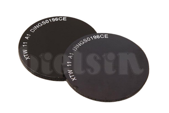 Bielsin ochranné sklo na brýle fi50 černé DIN5 361/AI