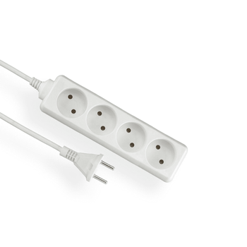 Elgotech Ekonomická prodlužovací šňůra 4-zásuvka 1,5 m s uzemněním EPS-401,5