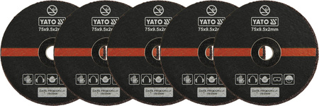 Yato 75mm 5dílná sada kotoučů na řezání kovů YT-0994