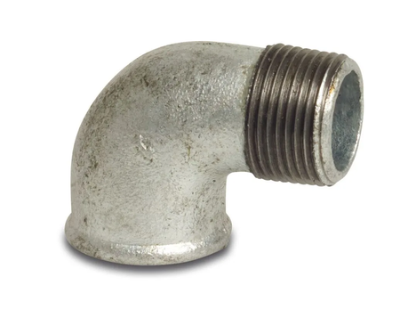 Profec 90stupňové koleno GWxGZ 3/8" pozinkovaná litina 1009203