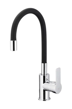 KFA Armatura Rumba dřezová baterie s flexibilním výtokem, chrom/černá 6553-915-00