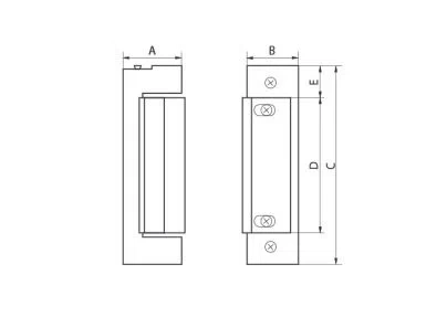 Dveřní zámek Martex box 72/34 úzký PU-BY-002