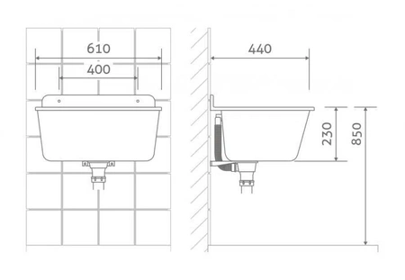 Diamantová užitková komora, velká, tmavá žula