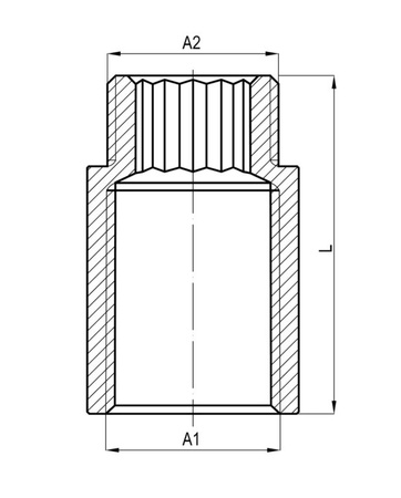 Diamantový nástavec 1/2"x40mm mosaz K-50.PRĘD.15X40.Y.