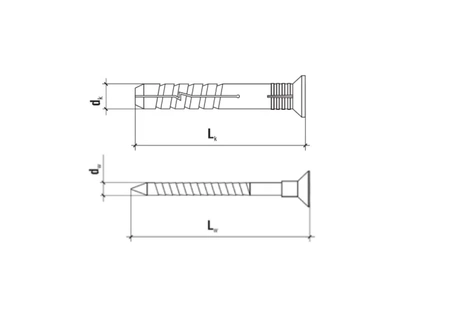 Šroubovací rychlomontážní zátka 6x40mm 5ks SM-06040