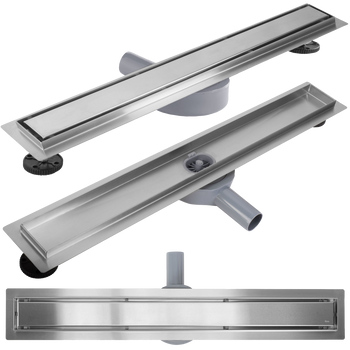 REA lineární odtok NEOX PRO kartáčovaná ocel reverzibilní 2v1 80cm G5809