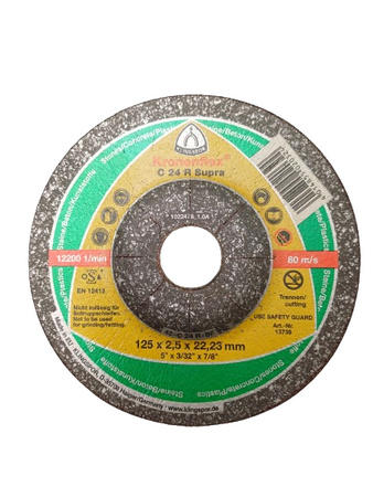 Klingspor kotouč na řezání kamene 125x2,5x22mm C24R Supra 13739