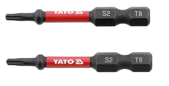Rázové bity Yato 1/4 "x50mm T8 2 kusy YT-78050