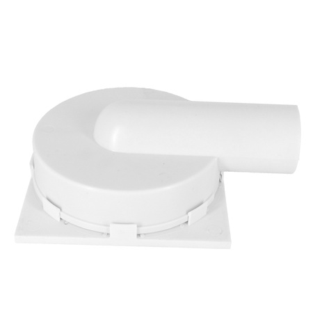 DES kanalizační rošt fi 50 15x15 boční kovový bílý 01.016.007