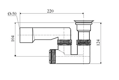 Sprchový sifon, plastové sítko