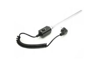 Elektrický koupelnový ohřívač Volux 900W s termostatem černý RD 10.900BK