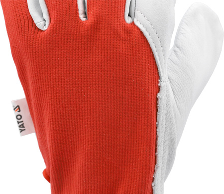 Kožené pracovní rukavice Yato velikost 10 YT-74642