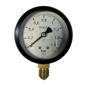 Tlakoměr vnější závit 1/4" 0-1,6bar spodní připojení 03304-AZ