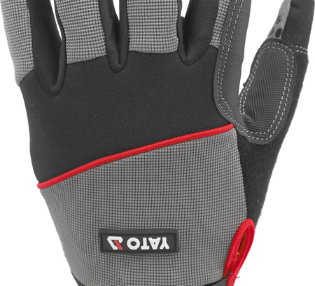 Skvrnité protiskluzové rukavice Yato vel. 9 YT-74665