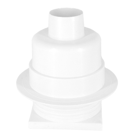 DES Group polohovatelný kanalizační rošt fi50 10x10cm kovové bílé dno