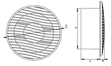 Doplňkový domácí stropní ventilátor NV 10S 007-0438