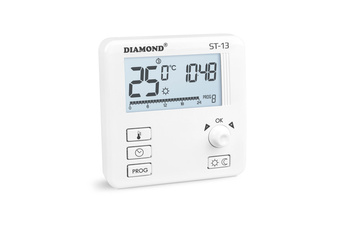 Diamantový týdenní programovatelný drátový regulátor teploty ST-13