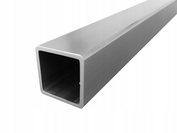 Čtvercový profil 25x25x2mm, leštěná nerezová ocel AISI 304