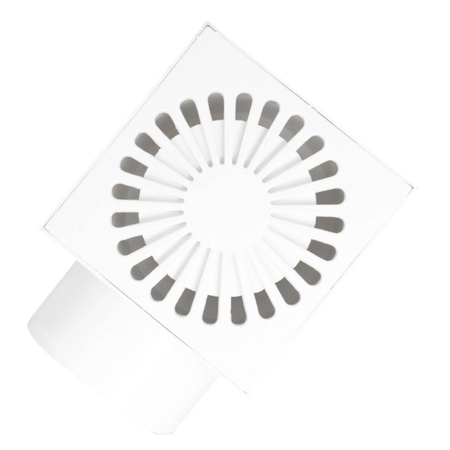 DES Group kanalizační rošt fi110 15x15cm plastový bílý bok
