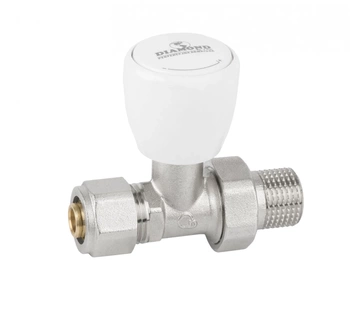 Diamantový radiátorový ventil přímý PEX 1/2" ART-24-PEX-1/2X16