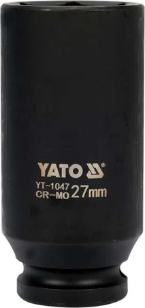 Nárazová hlavice Yato 1/2" 27mm dlouhá YT-1047