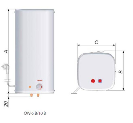 Biawar beztlakový ohřívač vody OW-10B 10611