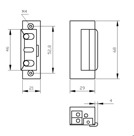 Elektromagnetický úderník Elektra Plus se zámkem R4-12.20