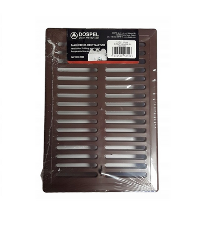 Dospel větrací mřížka se žaluziemi D/TKŻ 140x210/B hnědá 007-1653