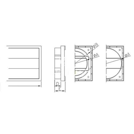Doplňková větrací mřížka se žaluziemi KRZ 150/B 007-0325