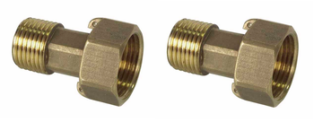 Diamantový polopřípoj pro vodoměr 1/2" s těsněním 2 kusy ART.49-15x20