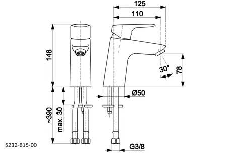 KFA Armatura Abasha umyvadlová baterie chrom 5232-815-00