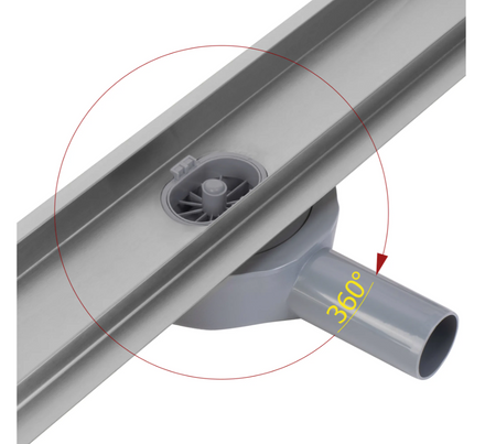 REA lineární odtok NEOX PRO kartáčovaná ocel reverzibilní 2v1 70cm G5808