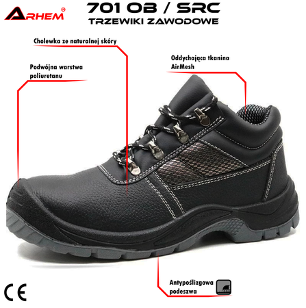Pracovní obuv Arhem 701 OB SRC vel. 42 ARH-75-701-OB-SRC-42