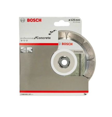 Diamantový řezací kotouč Bosch Standard na beton 125x22,23x1,6 mm 2608602197