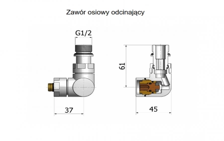 Termostatická sada Vario Term Vision, pravá, chrom, VIR02P