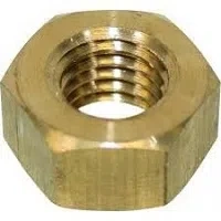 Mosazná šestihranná matice DIN 934 M16 s metrickým závitem