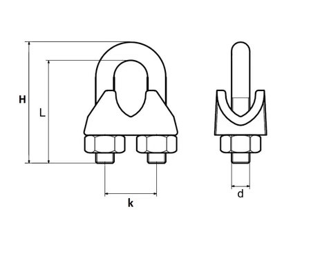 3mm spona na lano luku