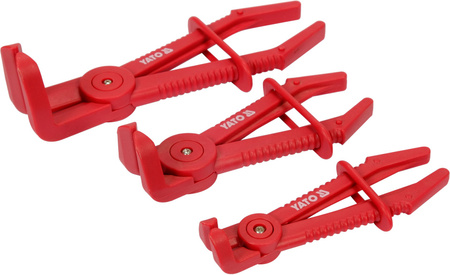 Yato sada úhlových kabelových svorek, 3dílná YT-08403