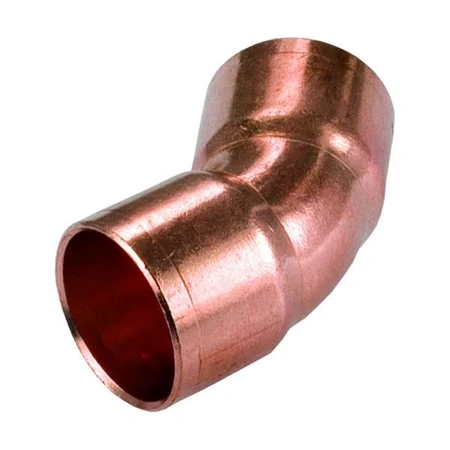 ohyb bradavky 45 stupňů. měď 2Kx15mm