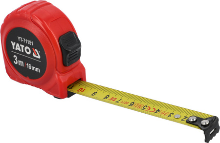 Svinovací metr Yato 16mm 3m YT-71151